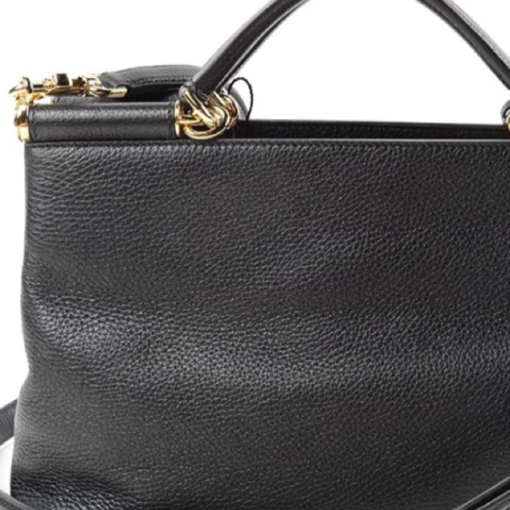🐆 Dolce & Gabbana Sicily leather handbag